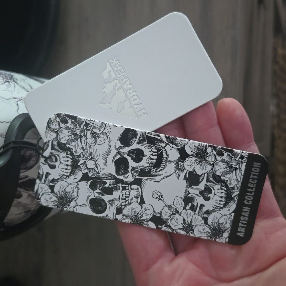 HydraPeak Voyager Skull and Floral 32 oz Stainless Steel Tumbler  NEW - Picture 7 of 9